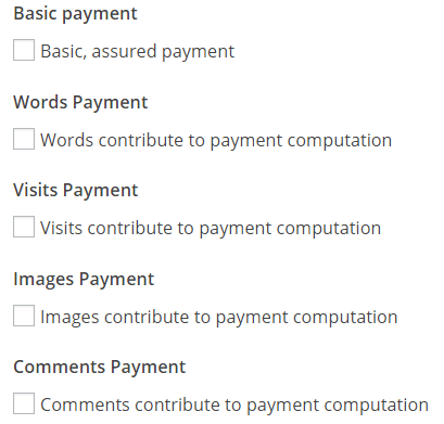 Post Pay Counter - Pay authors on WordPress - Payment criteria
