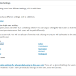 Define custom settings for each user role